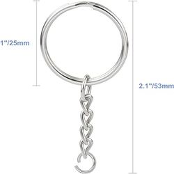 Metal Ring with Chain - 25mm